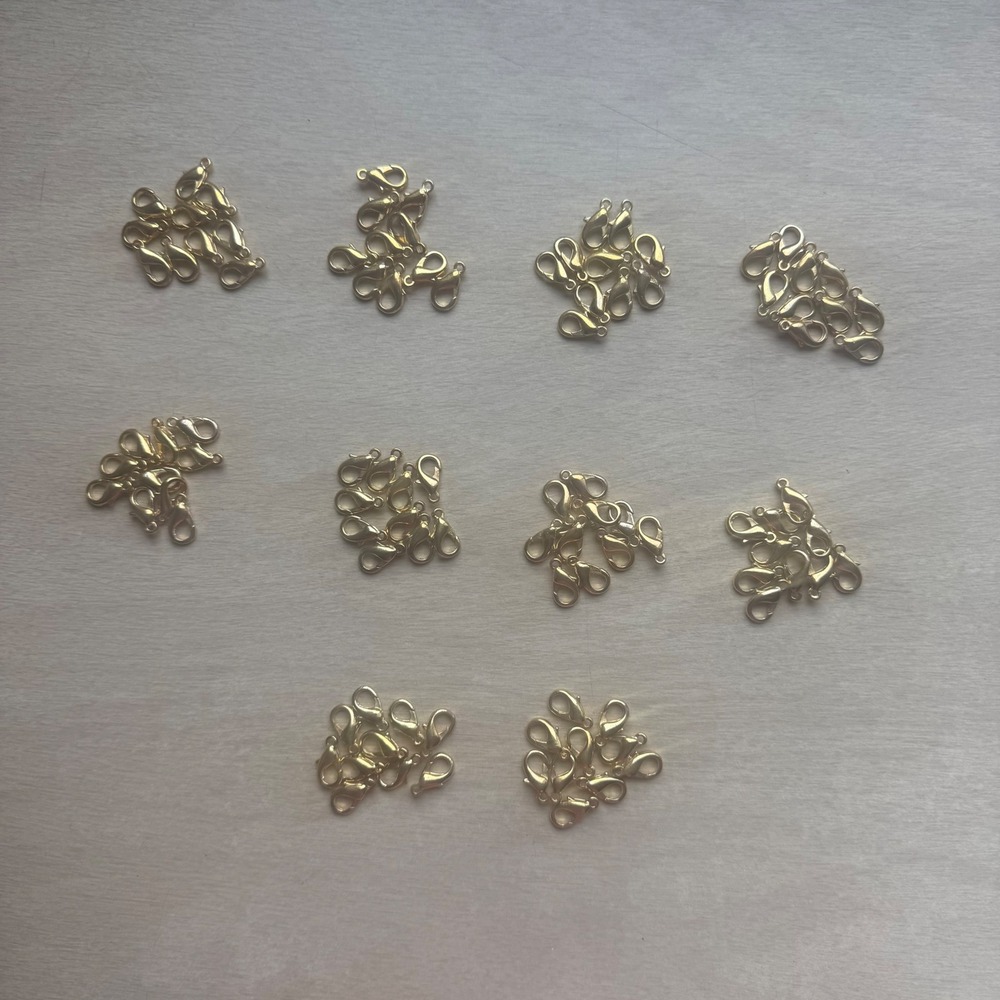 Unbranded Lobster Claw Clasps Unisex OS Gold New Jewelry Making Findings 100pc - Picture 5 of 8